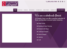 Tablet Screenshot of flowersdirectinc.com